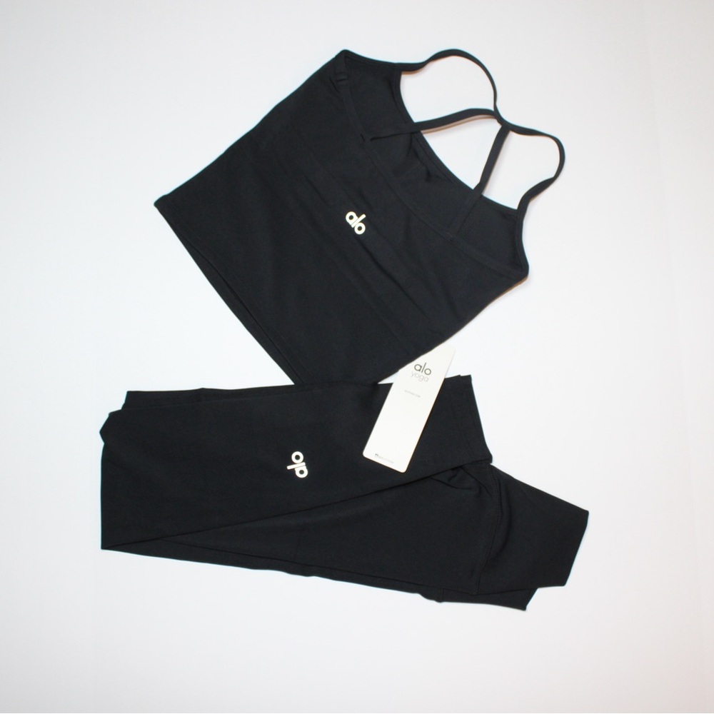 ALO Yoga Jet Black Activewear Set